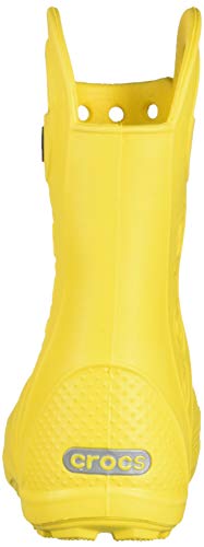 Crocs Unisex - Niños Handle It Rain Boot K, Amarillo (Yellow), 27/28 EU