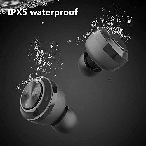 Cuffie Bluetooth 5.0, cuffie Wireless, IPX5 impermeabili, cuffie Sportive Wireless reali, riduzione del rumore Stereo 3D HD, adatte per cuffie Android/Phone/iOS/Huawei
