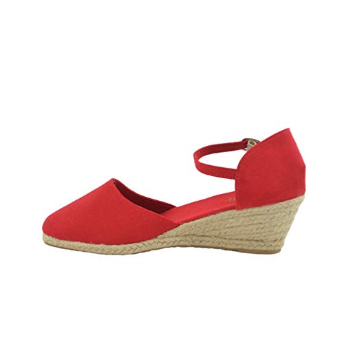 Cuña de Esparto 5 Cuerdas Lona Rojo