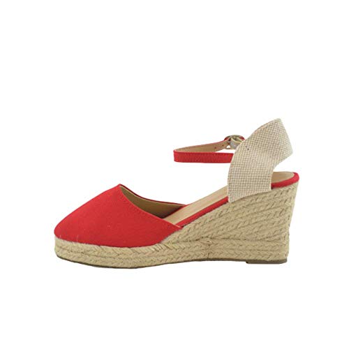 Cuña de Esparto 7 Cuerdas Lona roja