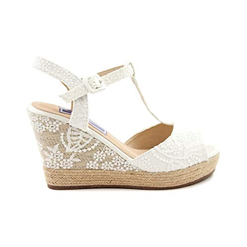 Cuña de Esparto de Novia Alexia Blanco (Blanco, 40)