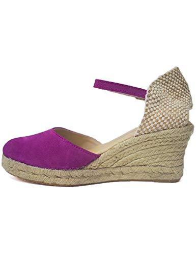 Cuña de Esparto para Chica Mujer Bonadona La Valenciana Magenta - Color - Fucsia, Talla - 40
