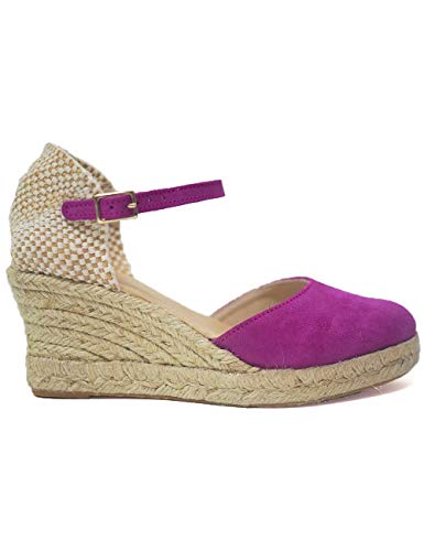 Cuña de Esparto para Chica Mujer Bonadona La Valenciana Magenta - Color - Fucsia, Talla - 40