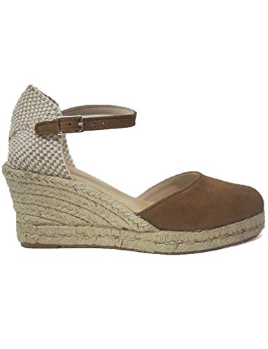 Cuña de Esparto para Chica Mujer Bonadona La Valenciana Muscade - Color - Camel, Talla - 37