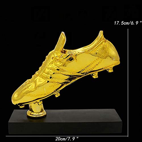 CXJJ Decoración de Escritorio Figurines Modern Resina Natural FÚTBOL Zapatos de Serie Memorial Regalos artesanías Adornos de Escritorio