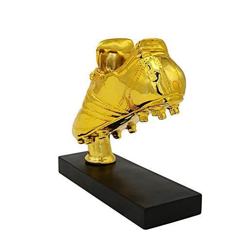 CXJJ Decoración de Escritorio Figurines Modern Resina Natural FÚTBOL Zapatos de Serie Memorial Regalos artesanías Adornos de Escritorio