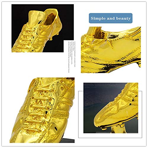 CXJJ Decoración de Escritorio Figurines Modern Resina Natural FÚTBOL Zapatos de Serie Memorial Regalos artesanías Adornos de Escritorio