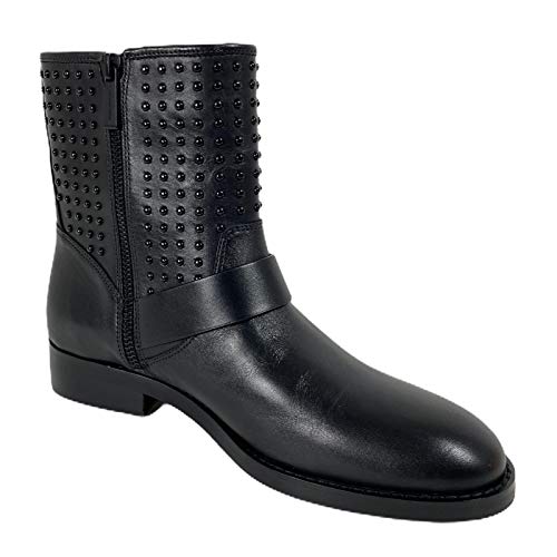 D20 Biker Stivaletto Donna MICHAEL KORS Black Leather Bootie Women [35.5]