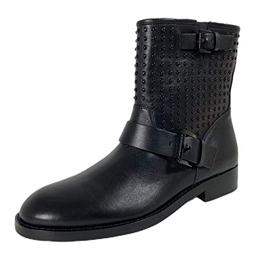 D20 Biker Stivaletto Donna MICHAEL KORS Black Leather Bootie Women [35.5]