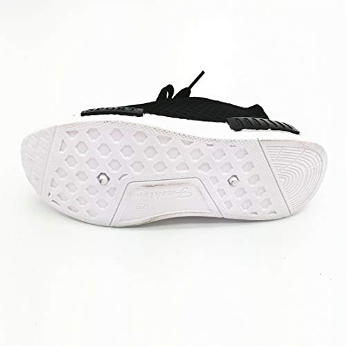 Daclay Zapatos niños Niñas Deportivo Transpirable Malla con Parte Superior de Cuero cómoda Suave Cordones Zapatillas Sneakers (30 EU,Negro)