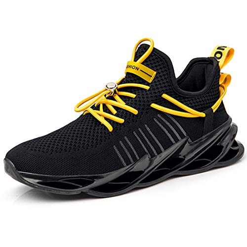 Damyuan Bambas Running Hombre Casual Gimnasio Tenis Trail Correr Zapatillas DeportivasGym Trekking Calzado Zapatos 41 (Negro)