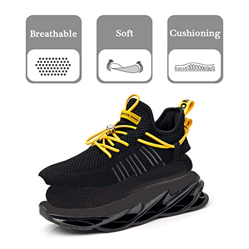 Damyuan Bambas Running Hombre Casual Gimnasio Tenis Trail Correr Zapatillas DeportivasGym Trekking Calzado Zapatos 41 (Negro)