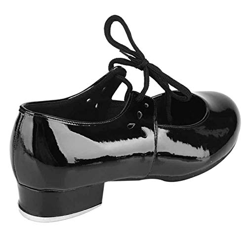 DAUERHAFT Zapatos de Baile para Mujer, cómodos de Llevar, Transpirables, Zapatos de Baile con Pasos, de Moda y clásicos, Talla 34 35 36 37 38, para Bailar(Black, 35)