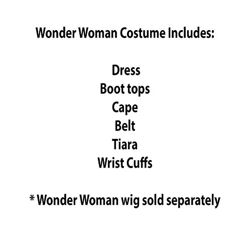 DC Comics - Disfraz de Wonder Woman para mujer, Talla M adulto (Rubie's 888439-M)