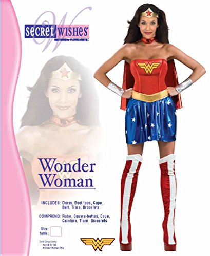 DC Comics - Disfraz de Wonder Woman para mujer, Talla M adulto (Rubie's 888439-M)