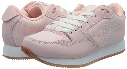 DC Shoes Alias, Zapatillas Mujer, Pink/White, 38 EU