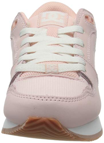 DC Shoes Alias, Zapatillas Mujer, Pink/White, 38 EU
