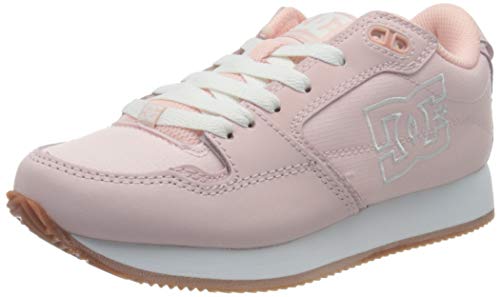 DC Shoes Alias, Zapatillas Mujer, Pink/White, 38 EU