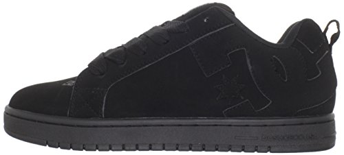 DC Shoes Court Graffik-Low-Top Shoes for Men, Zapatillas de Skateboard Unisex Adulto, Black/Black/Black, 41 EU