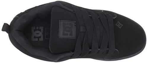 DC Shoes Court Graffik-Low-Top Shoes for Men, Zapatillas de Skateboard Unisex Adulto, Black/Black/Black, 43 EU
