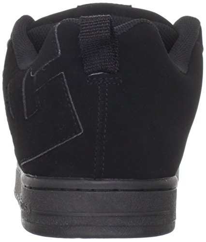 DC Shoes Court Graffik-Low-Top Shoes for Men, Zapatillas de Skateboard Unisex Adulto, Black/Black/Black, 43 EU