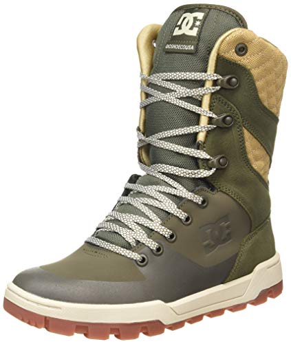 DC Shoes Nadene - Botas de Cuero de Pierna Alta con Cordones - Mujer - EU 37