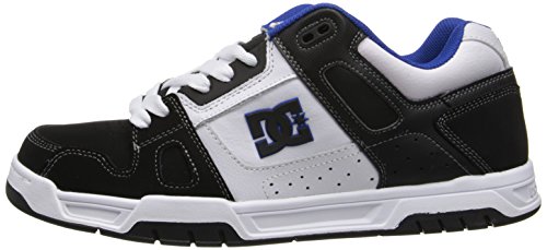 DC Shoes Stag, Zapatillas de Estar por casa Unisex Adulto, White/Black/Blue, 40 EU