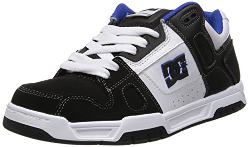 DC Shoes Stag, Zapatillas de Estar por casa Unisex Adulto, White/Black/Blue, 40 EU