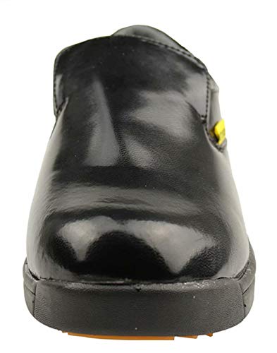 DDTX Zapatos de Cocina Unisex SRC Antiresbalones Resistentes al Aceite Ligeros Negros 47EU