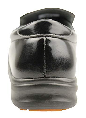 DDTX Zapatos de Cocina Unisex SRC Antiresbalones Resistentes al Aceite Ligeros Negros 47EU