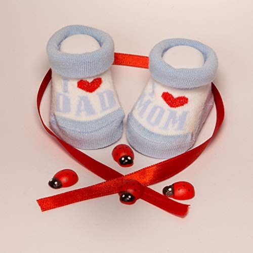 De regalo de calcetines para bebé Regalo único para baby shower o recién nacido para niños y niñas 1 par 0-3 meses