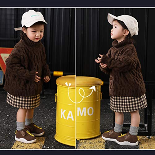 DEBAIJIA Zapatos para Niños 0-3T Bebés Caminata Niños Niñas Suela Suave Lona Antideslizantes TPR Material 17/18 EU Rojo (Tamaño Etiqueta 15)