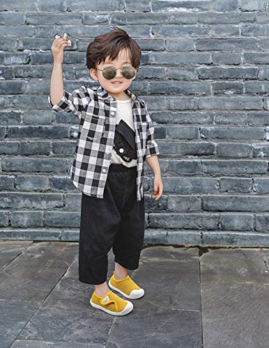DEBAIJIA Zapatos para Niños 1-4T Bebés Caminata Zapatillas Niñas Suela Suave Malla Antideslizante TPR Material 18/19 EU Gris (Tamaño Etiqueta 15)