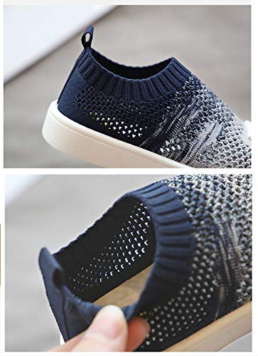 DEBAIJIA Zapatos para Niños 1-7T Bebés Caminata Zapatillas Gradiente Color Suela Suave Malla PVC Material 31/32 EU Rosa (Tamaño Etiqueta 30)