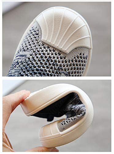 DEBAIJIA Zapatos para Niños 1-7T Bebés Caminata Zapatillas Gradiente Color Suela Suave Malla PVC Material 31/32 EU Rosa (Tamaño Etiqueta 30)