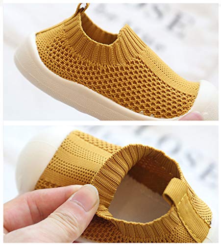 DEBAIJIA Zapatos para niños pequeños 1-5T Baby First-Walking Kid Deporte Suela Suave Malla Antideslizante Entrenador Transpirable 18/19 EU Rojo(Tamaño de Etiqueta 18)