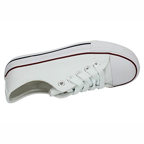 DEMAX 5-A1612A-12 Lonas Blancas NIÑA Zapatillas Blanco 34