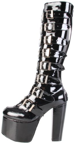 Demonia - Botas mujer, color negro, talla 9 UK / 42 EU / 12 US
