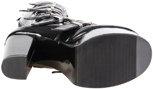 Demonia - Botas mujer, color negro, talla 9 UK / 42 EU / 12 US