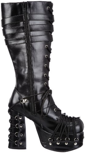 Demonia CHARADE-206 EU-CHARADE-206/B/PU - Botas para Mujer, Color Negro, Talla 42