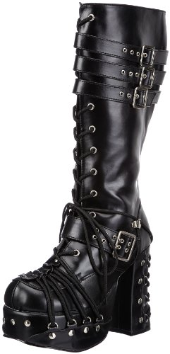 Demonia CHARADE-206 EU-CHARADE-206/B/PU - Botas para Mujer, Color Negro, Talla 42