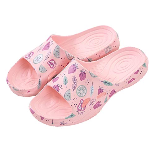 DEMXYA Sandalias de Playa Encantador patrón Estilo Casual Impermeable Transpirable Impermeable aplauso Chanclas Zapatos para niña Zapatillas eva Suave Abajo. (Color : Pink, Shoe Size : 6.5)