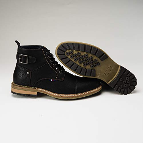 Denver Footwear Botas Camperas con Hebilla Lateral para Hombre, Negro, 40 EU