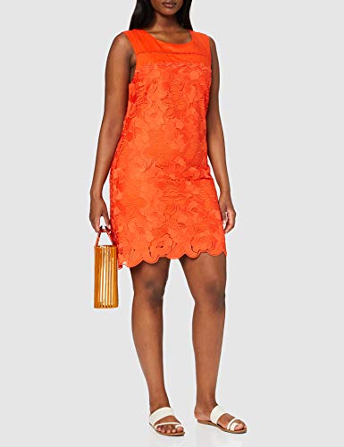 Derhy Abrogation Vestido, Naranja (Orange 400), 38 (Talla del Fabricante: Small) para Mujer