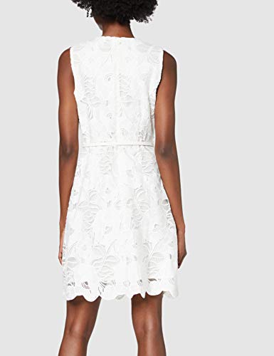 Derhy Abstraite Vestido, Blanco (Blanc 2), 40 (Talla del Fabricante: Medium) para Mujer