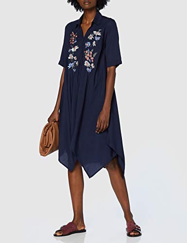 Derhy ACTIF Vestido, Azul (Marine 300), 38 para Mujer