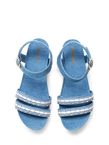 Desigual 19SSSD04 Sandalias Altos Mujeres Denim 39