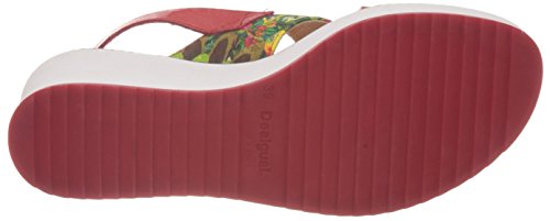 Desigual 61SS2H9 - Sandalias para mujer, color rojo (3074 Rojisimo), talla 36