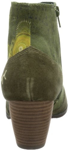 Desigual Ankle Boot Josefa - Botines Chelsea de Cuero Mujer, Color Verde, Talla 36