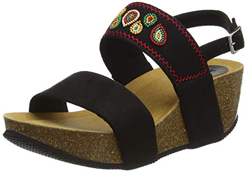 Desigual Beach Bio, Mujer, Negro, 39 EU